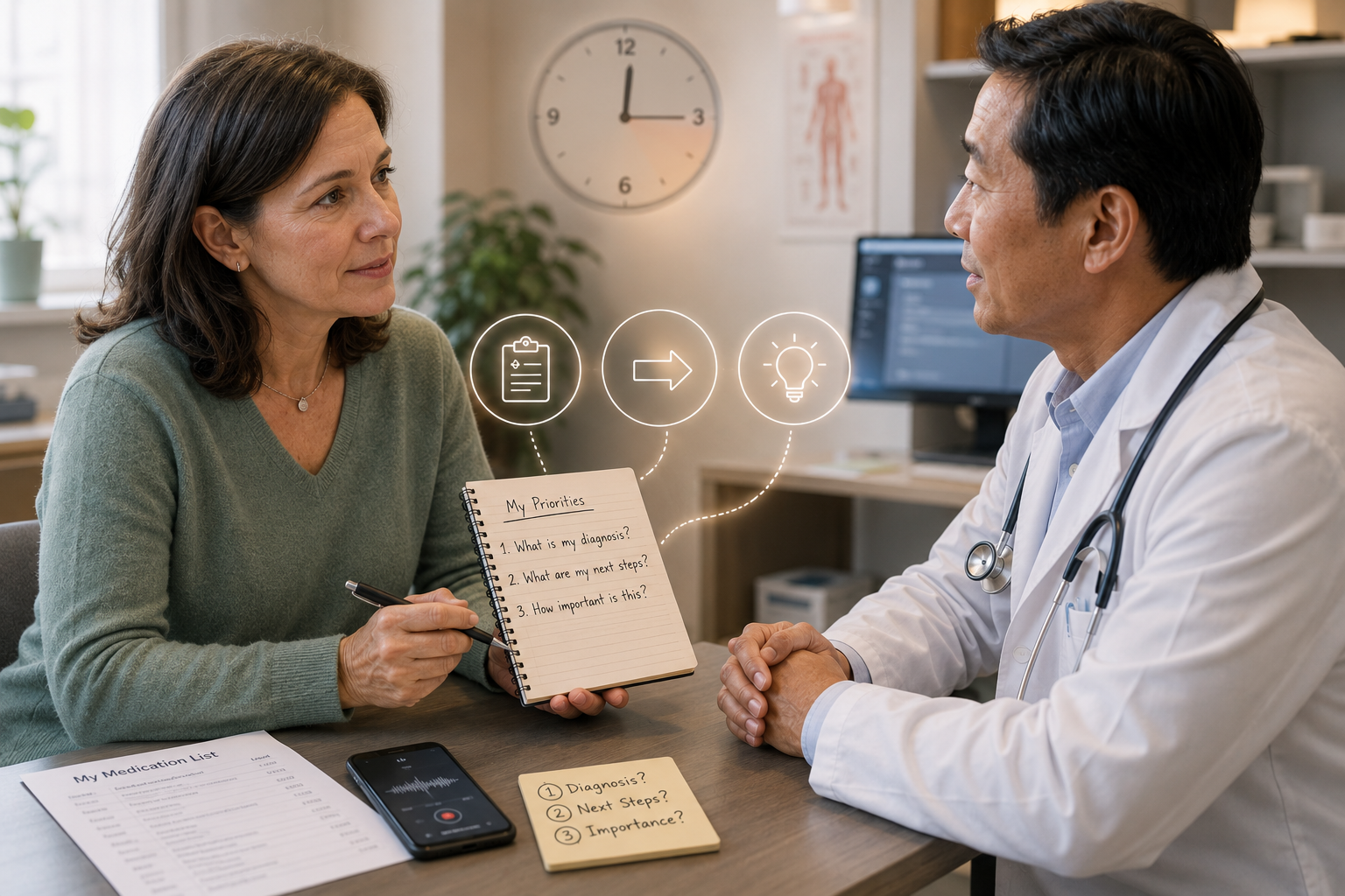 How to Prepare for a Doctor's Appointment and Actually Get What You Need
